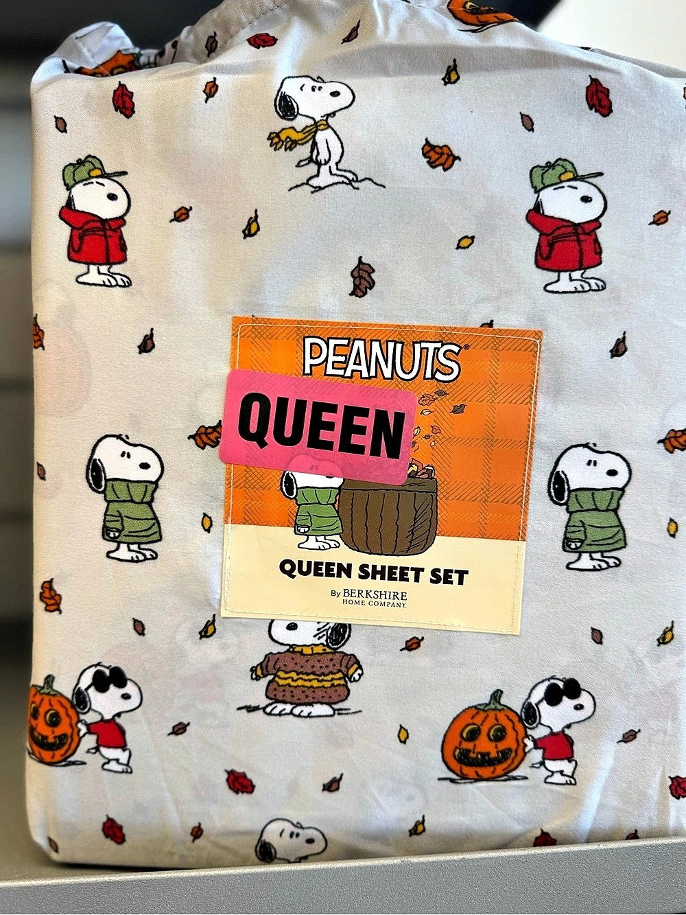 Berkshire Home Company Peanuts Snoopy Halloween Sheet Set NWT